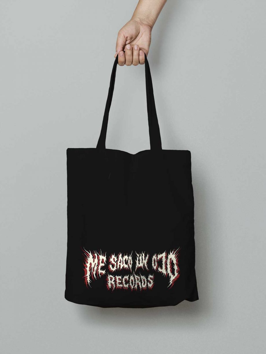 me saco un ojo records logo tote bag