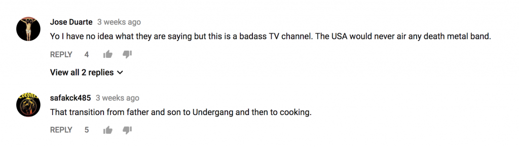 Undergang comments