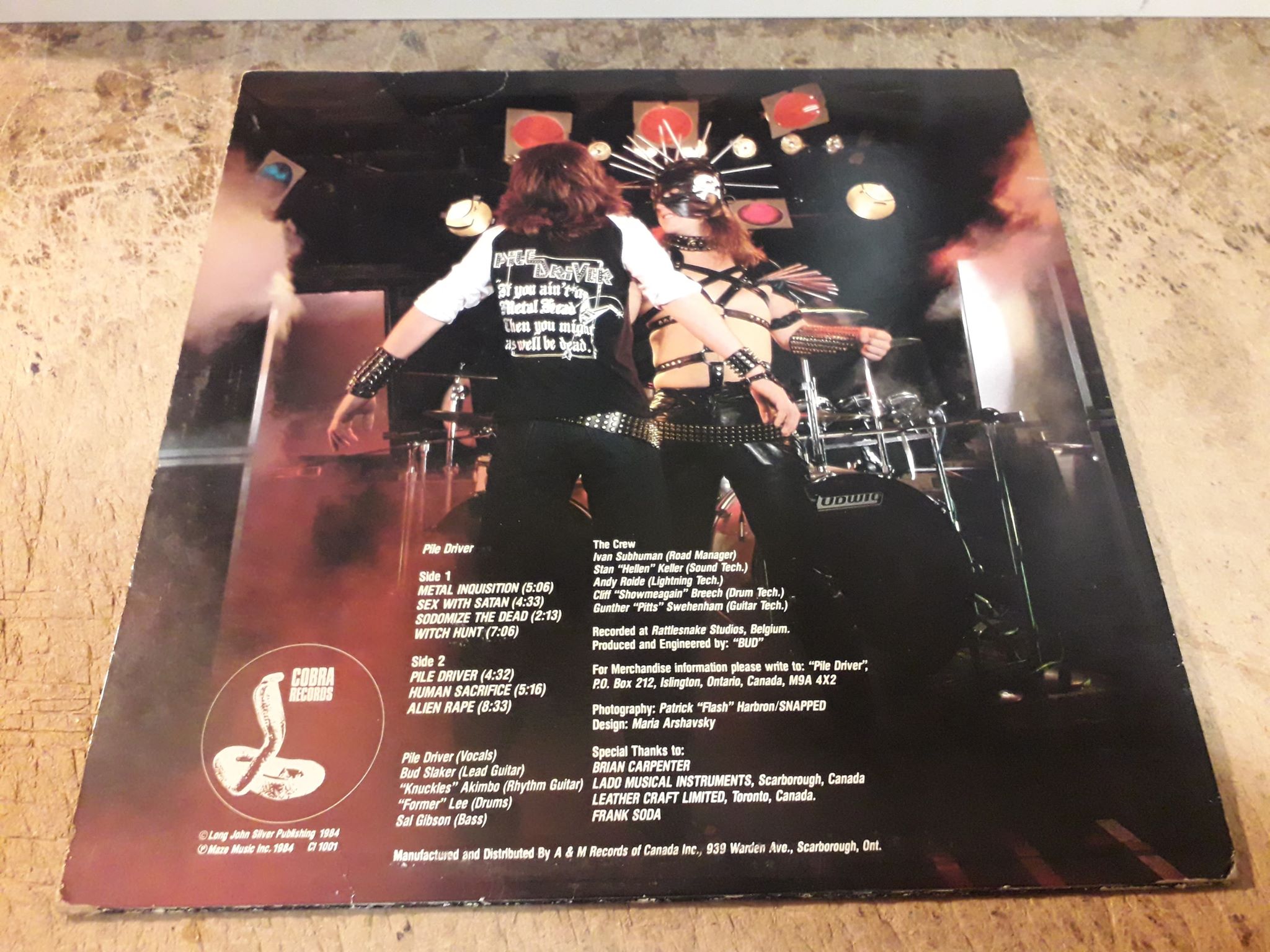 PILEDRIVER – Metal Inquisition LP, Used Vinyl Records — Me Saco Un Ojo ...