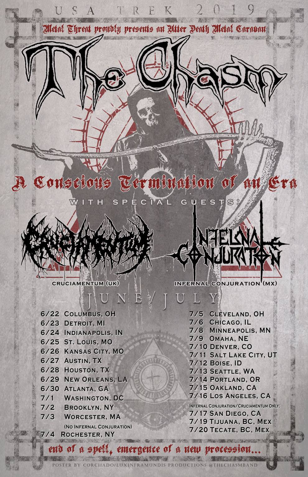 "A Conscious Termination of an Era" tour