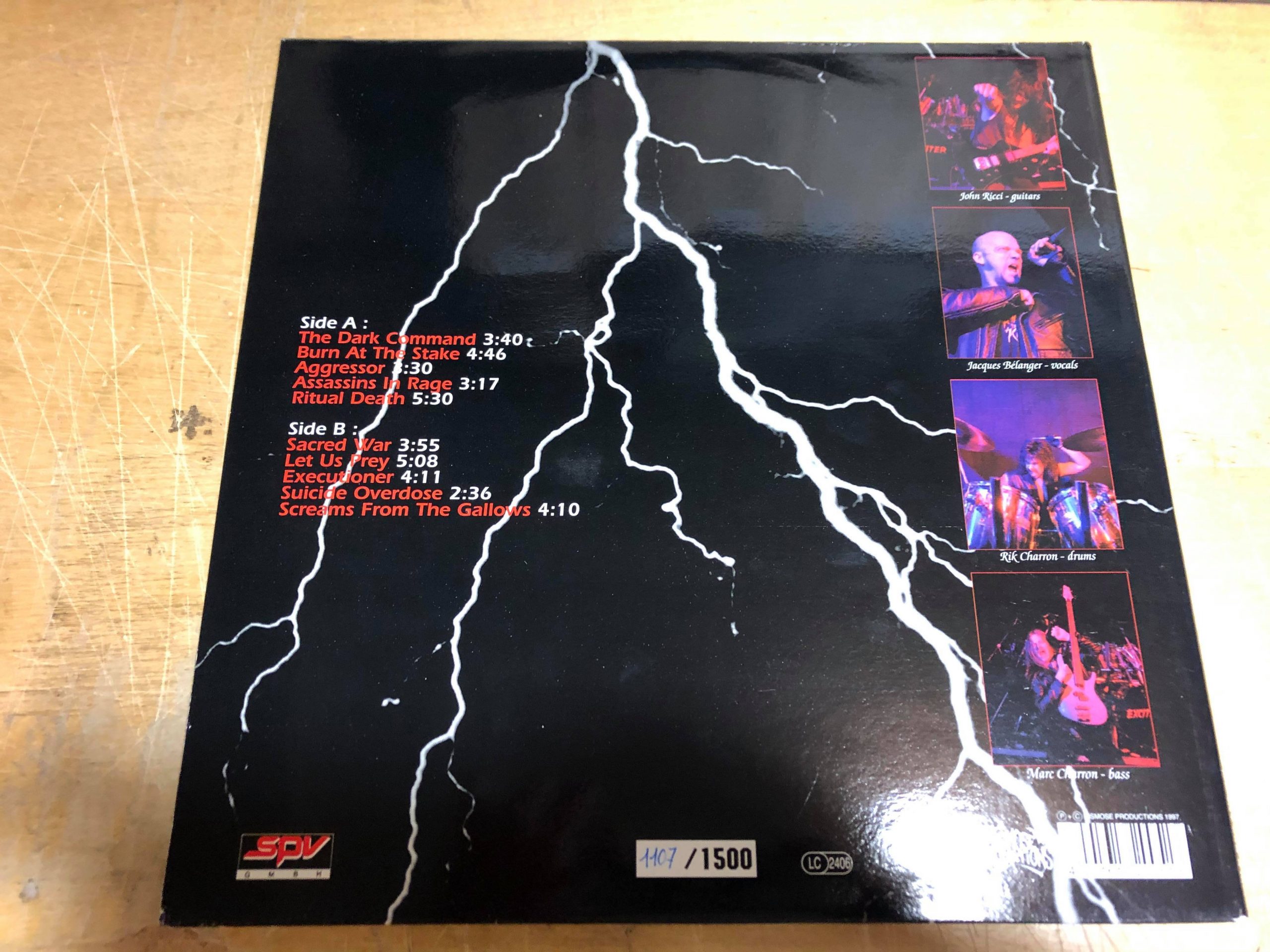 Exciter The Dark Command LP — Me Saco Un Ojo Records