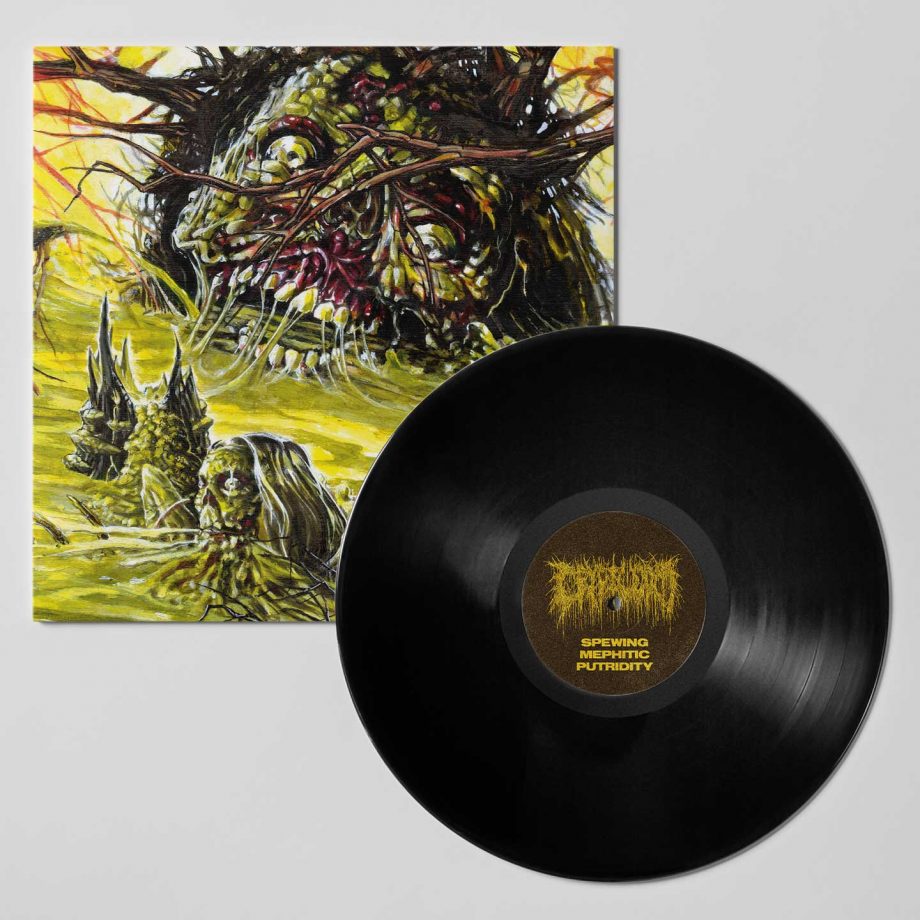 Cryptworm album on black vinyl