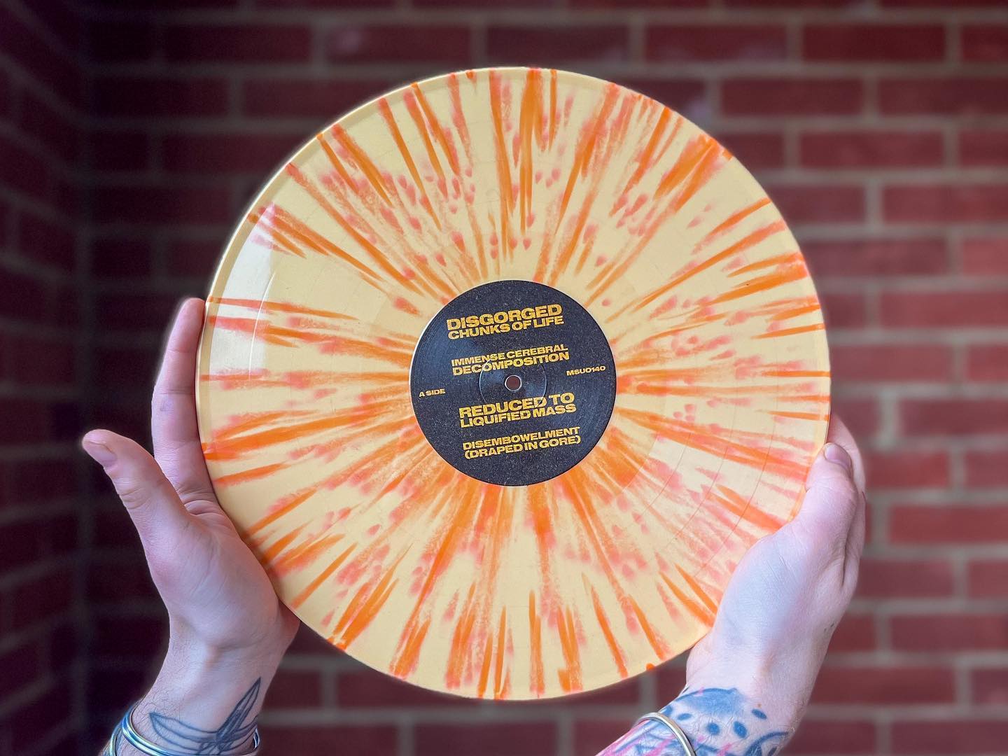 Cryptworm limited splatter vinyl