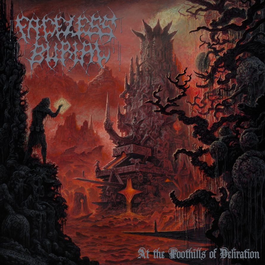 Faceless Burial 'At The Foothills Of Deliration' album artwork by Dan Seagrave