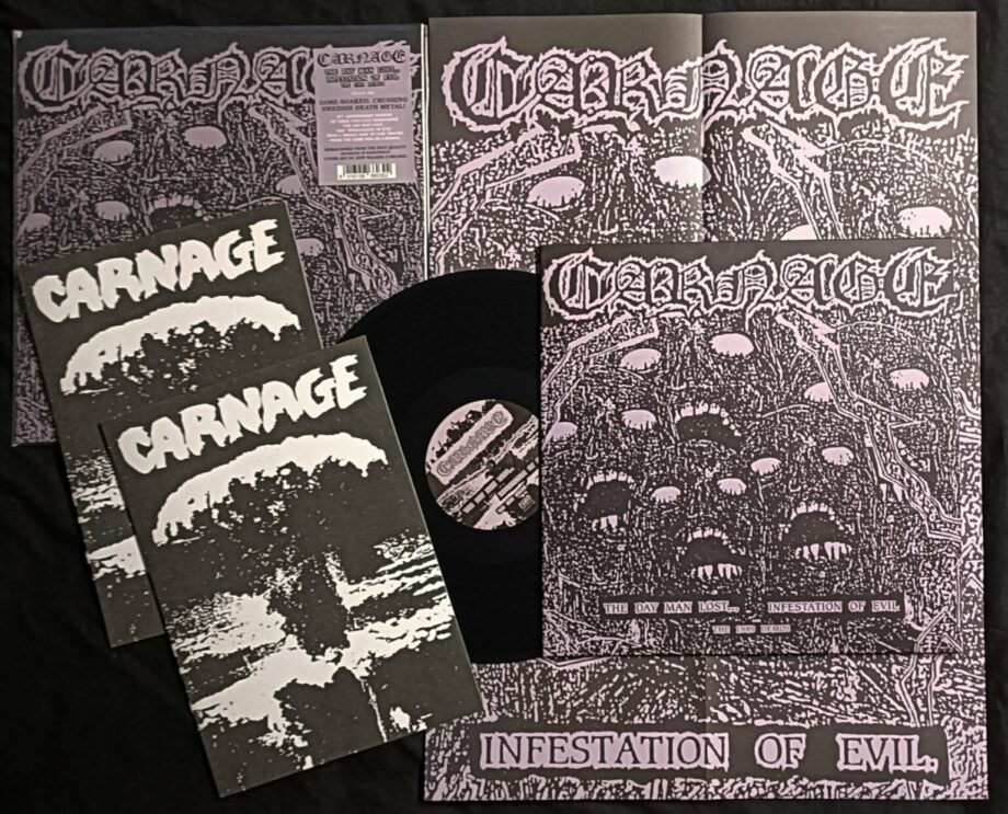 CARNAGE - The day man lost... / Infestation of evil LP