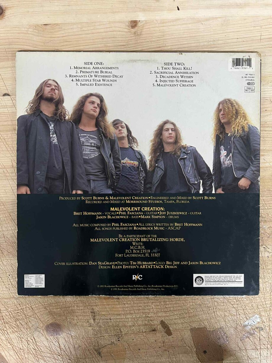 Malevolent Creation – The Ten Commandments LP