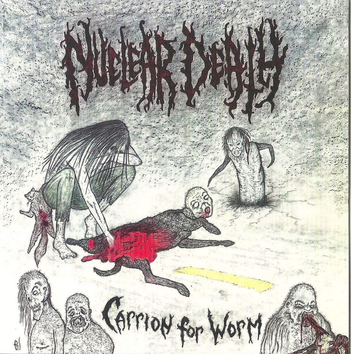 NUCLEAR DEATH - Carrion For Worm Official LP
