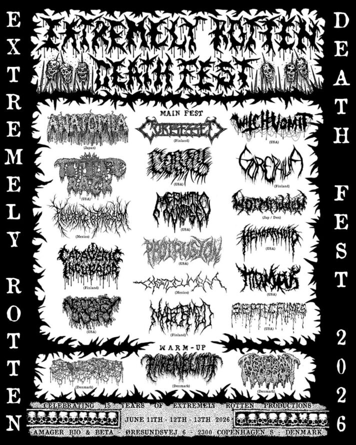 Extremely Rotten Death Fest 2026 lineup